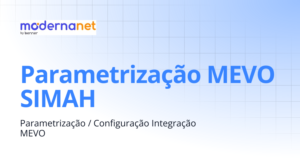 Parametrização MEVO SIMAH | ModernaNet